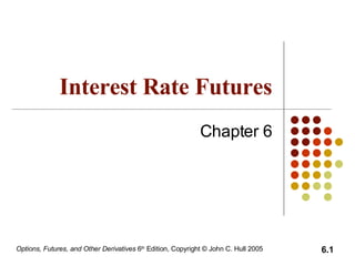 Interest Rate Futures Chapter 6 