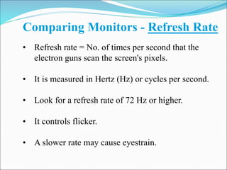 Monitors and sound systems | PPT