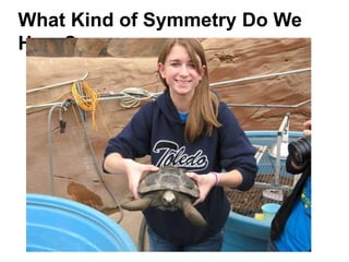 What Kind of Symmetry Do We
Have?
 