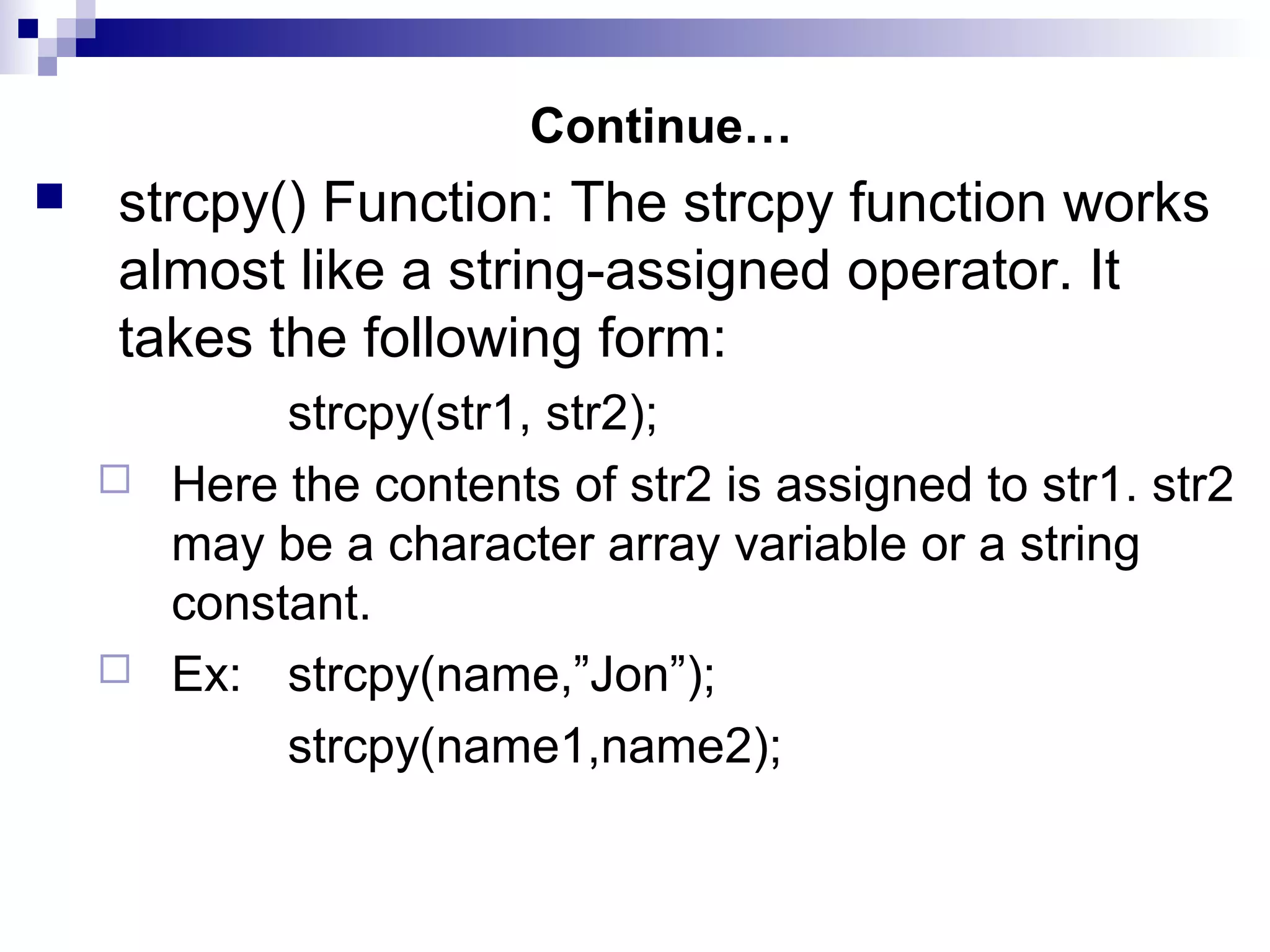 Chap 8(strings) | PPT