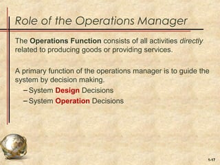 Introduction to Operations Management by Stevenson | PPT
