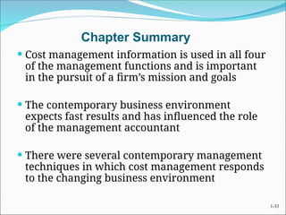 introduction to cost management and strategy | PPT