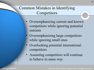 Common Mistakes in Identifying Competitors ,[object Object],[object Object],[object Object],[object Object]