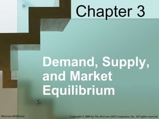 Demand, Supply, and Market Equilibrium Chapter 3 Copyright © 2009 by The McGraw-Hill Companies, Inc. All rights reserved. McGraw-Hill/Irwin 