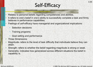 HBO Handout Chapter 3 (Individual Differences and Work Behavior) | PPT