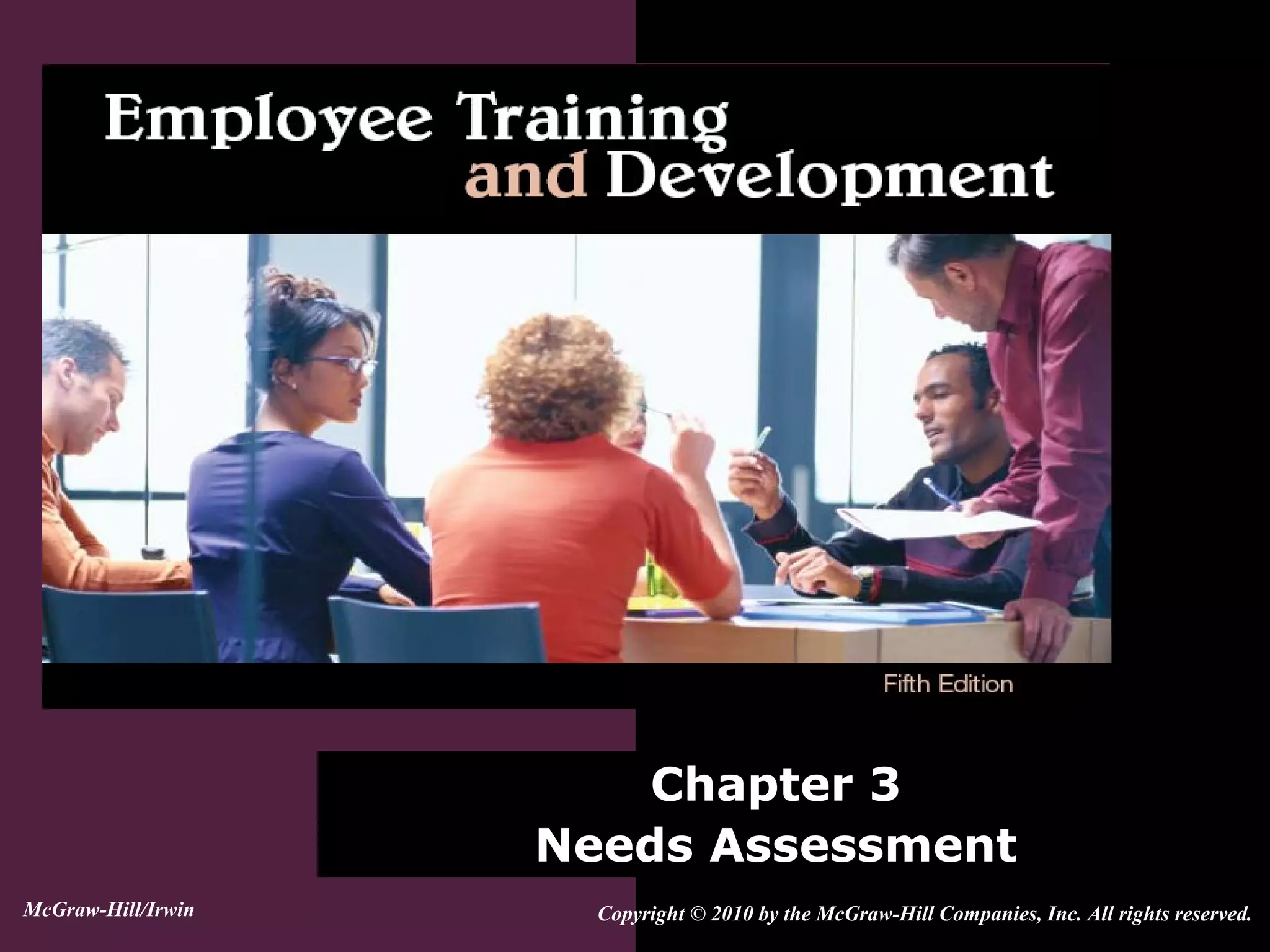 Chapter 3
Needs Assessment
Copyright © 2010 by the McGraw-Hill Companies, Inc. All rights reserved.McGraw-Hill/Irwin
 