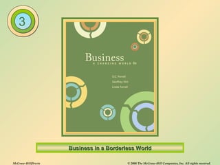 McGraw-Hill/Irwin © 2008 The McGraw-Hill Companies, Inc. All rights reserved.
Business in a Borderless WorldBusiness in a Borderless World
3
 