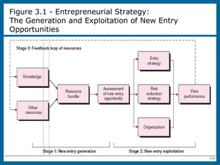 3-3
Figure 3.1 - Entrepreneurial Strategy:
The Generation and Exploitation of New Entry
Opportunities
 