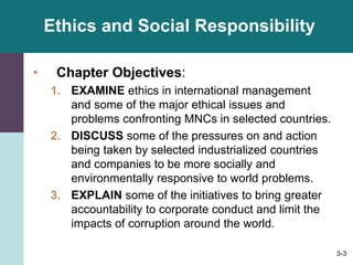 CH 3 ETHICS AND SOCIAL RESPONSIBILITY | PPT