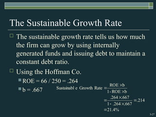 Constant Growth Formula Roe Chapter3. Financial Statement Analysis.ppt