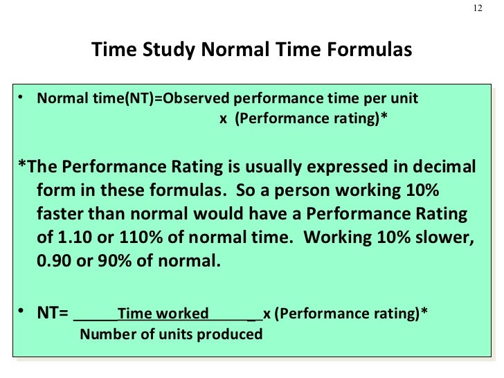 Job Design and Work Measurement