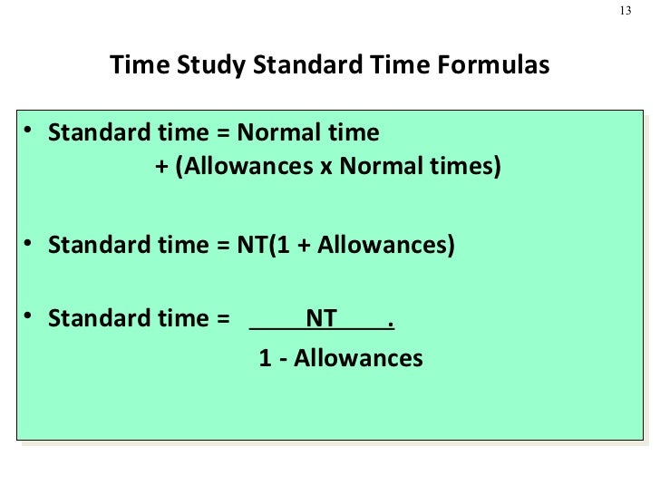 Job Design and Work Measurement