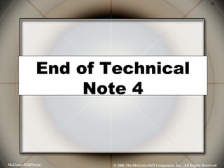 End of Technical Note 4 