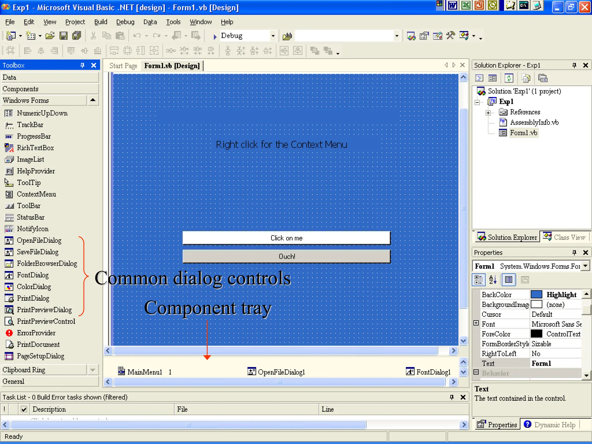 © 2005 by The McGraw-Hill Companies, Inc. All rights reserved.
5- 15
Component tray
Component tray
Common dialog controls
Common dialog controls
 