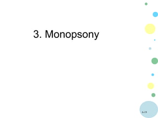 6-19
3. Monopsony
 