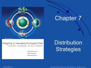 Chapter 7 
Distribution 
Strategies 
McGraw-Hill/Irwin Copyright © 2008 by The McGraw-Hill Companies, Inc. All rights reserved. 
 