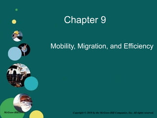 Copyright © 2010 by the McGraw-Hill Companies, Inc. All rights reserved.McGraw-Hill/Irwin
Chapter 9
Mobility, Migration, and Efficiency
 