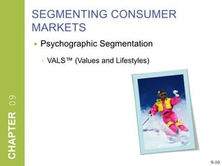 SEGMENTING CONSUMER MARKETSPsychographic SegmentationVALS™ (Values and Lifestyles)9-10