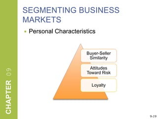 SEGMENTING BUSINESS MARKETSPersonal Characteristics9-19