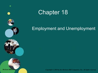 Copyright © 2010 by the McGraw-Hill Companies, Inc. All rights reserved.McGraw-Hill/Irwin
Chapter 18
Employment and Unemployment
 