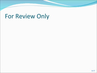 For Review Only




                  9-17
 