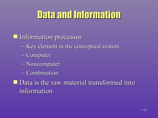 Introduction to the Computer-Based Information System | PPT