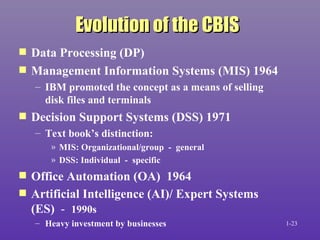 Introduction to the Computer-Based Information System | PPT