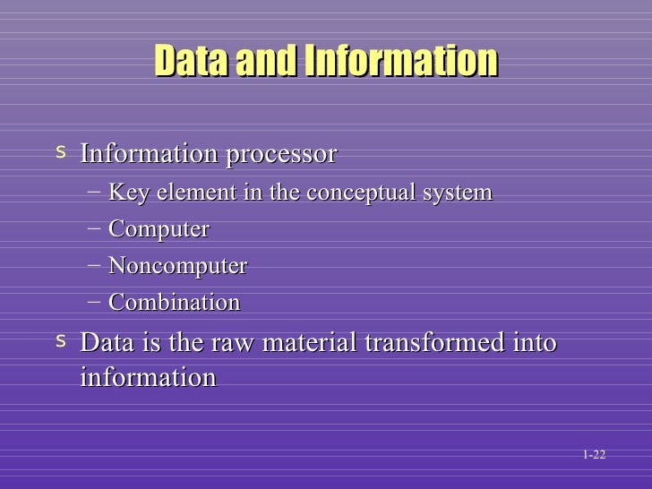 Introduction to the Computer-Based Information System