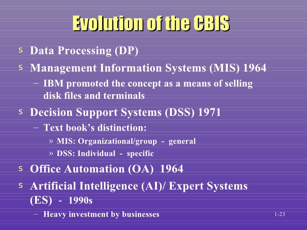 Introduction to the ComputerBased Information System