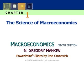 The Science of Macroeconomics 1 