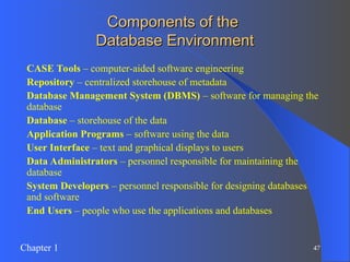 Introduction Database and Database Users | PPT