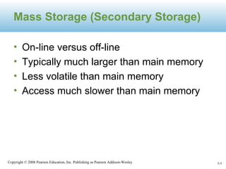 1- Mass Storage (Secondary Storage) ,[object Object],[object Object],[object Object],[object Object]