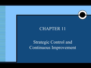 CHAPTER 11 Strategic Control and Continuous Improvement 