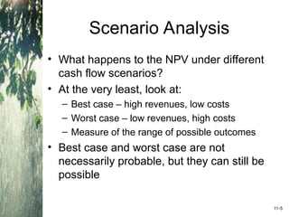 Project Analysis and Evaluation CHAPTER 11 | PPT