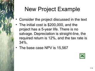 Project Analysis and Evaluation CHAPTER 11 | PPT