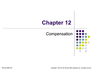 McGraw-Hill/Irwin Copyright © 2012 by The McGraw-Hill Companies, Inc. All rights reserved.
Chapter 12
Compensation
 