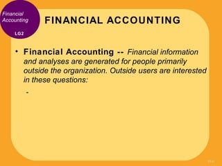 Financial
Accounting    FINANCIAL ACCOUNTING
    LG2



    • Financial Accounting -- Financial information
        and an...