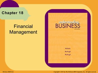 Chapter 18


           Financial
          Management




McGraw-Hill/Irwin      Copyright © 2013 by The McGraw-Hill Companies, Inc. All rights reserved.
 