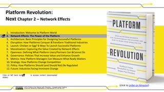 Platform Revolution:
Next Chapter 2 – Network Effects
1. Introduction: Welcome to Platform World
2. Network Effects: The P...