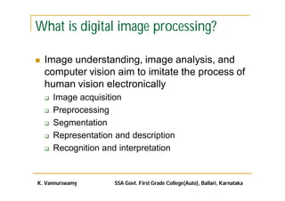 Comprehensive Introduction to Digital Image Processing Techniques and ...