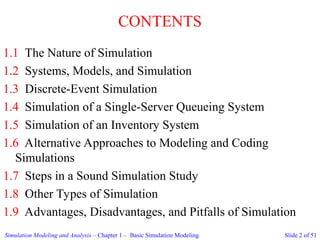 Steps in simulation, advantages and disadvantages, system and its ...