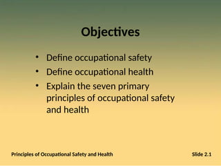 Principles of Health and Safety CHAPTER 2 | PPT