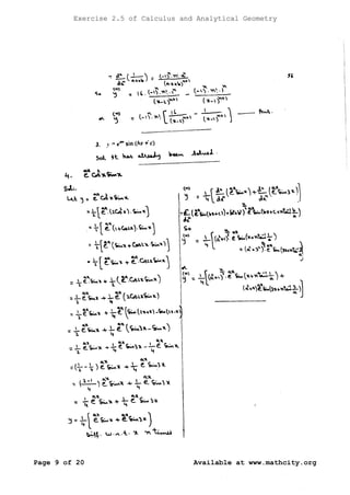 Chap02 solutions-ex-2-5-calculus | PDF