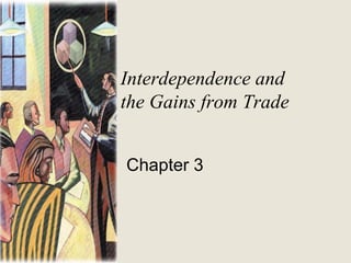 Interdependence and
the Gains from Trade
Chapter 3
 