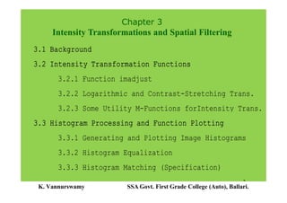 Comprehensive Guide to Intensity Transformations and Spatial Filtering ...