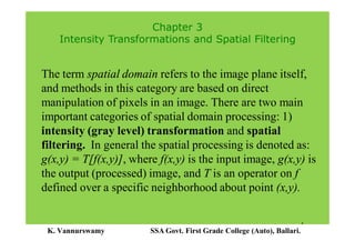 Comprehensive Guide to Intensity Transformations and Spatial Filtering ...