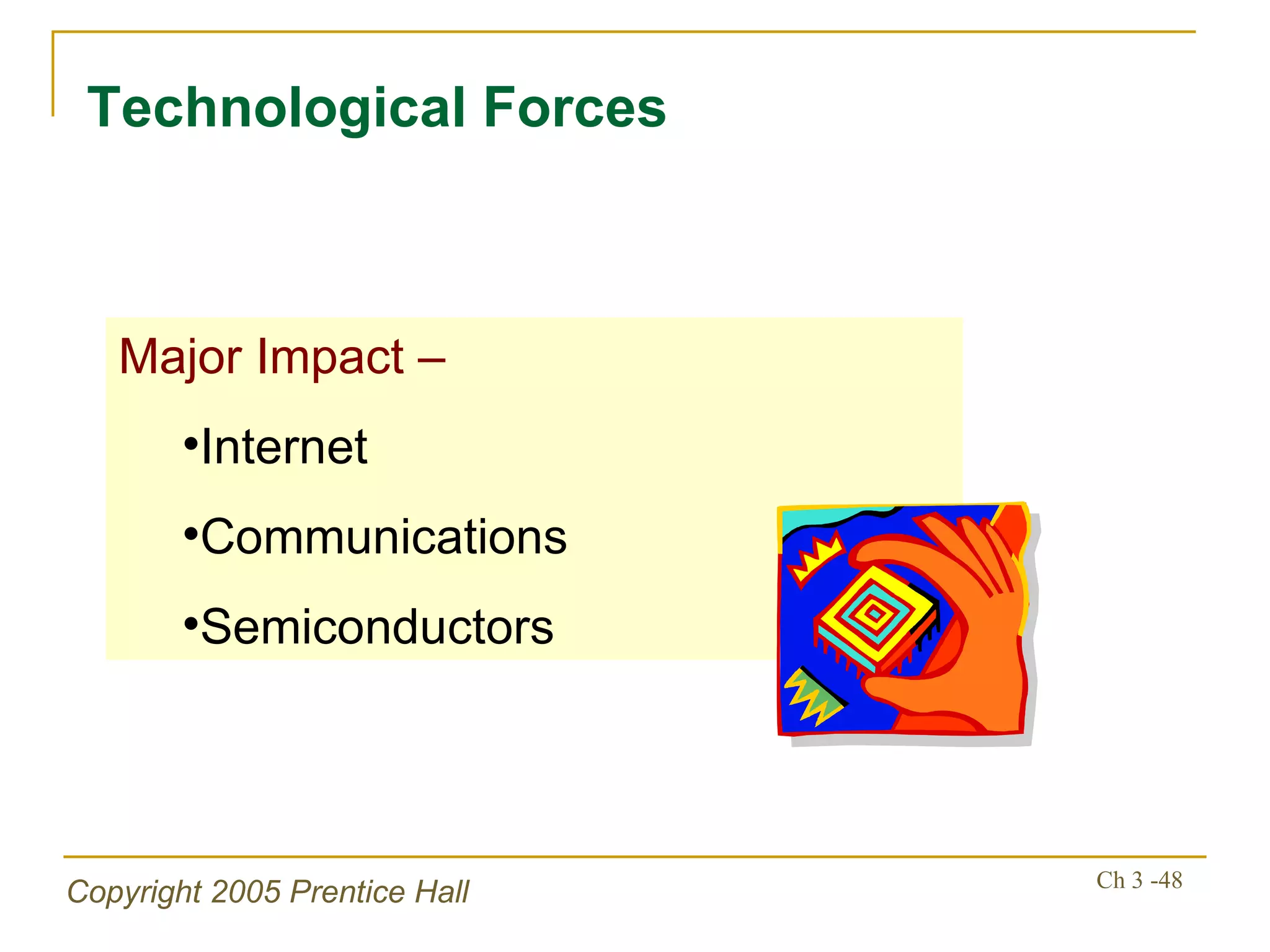 Technological Forces Major Impact – Internet Communications Semiconductors 