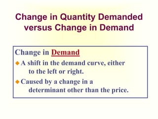economics,commerce and management: change in demand... The Market Forces of Supply and Demand | PPT