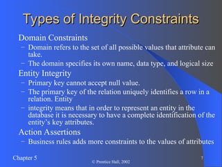 Logical DataBase Design and the Relational Model | PPT