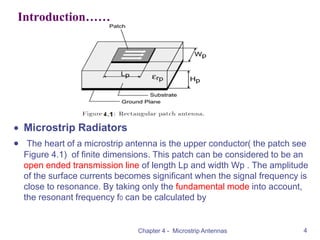 Single Slot Microstrip Radiator chap 04-Microstrip Antennas.pdf A microstrip antenna is a type of ...